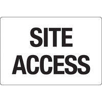 Site Access Safety Sign 450mm x 300mm