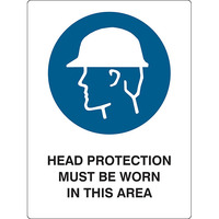 Head Protection PPE Safety Sign 600mm x 450mm
