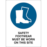 Safety Footwear PPE Safety Sign 600mm x 450mm