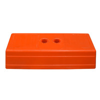 Temp Fence Feet Unfilled Orange