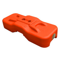 Temporary Fence Foot Blown Moulded Concrete Filled 25kg Orange