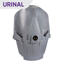 Quad Free Standing Urinal Grey
